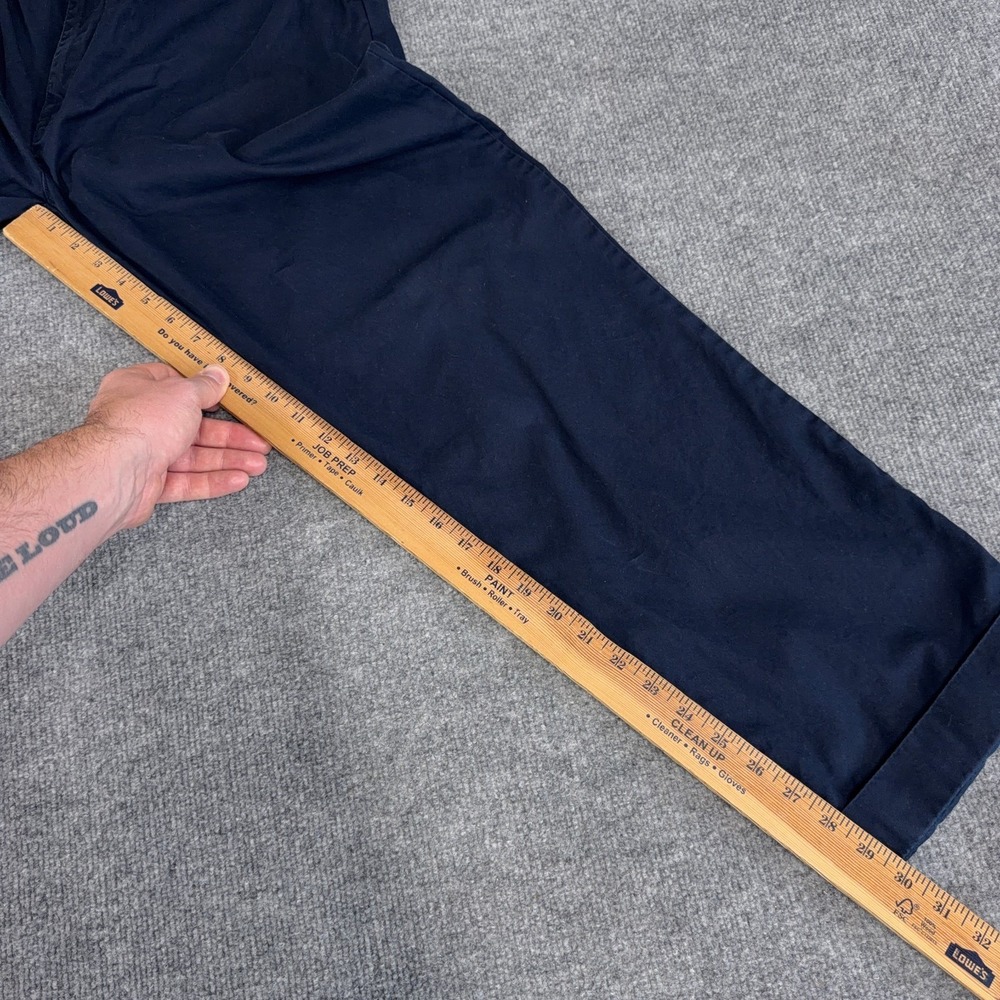 Vintage Polo Ralph Lauren Pants Mens 35x30 Navy Hammond Double Pleated Classic - Picture 4 of 12